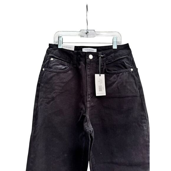 WEWOREWHAT Mom Slit Straight Jean - Size 26 - NWT - Picture 4 of 6